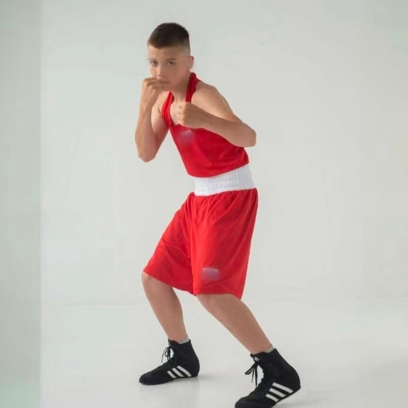Boxing Suit Set, Professional Competition and Combat Training Clothing, Universal Fitness Clothing for Children and Adults, No Logo, Mixed Martial Arts