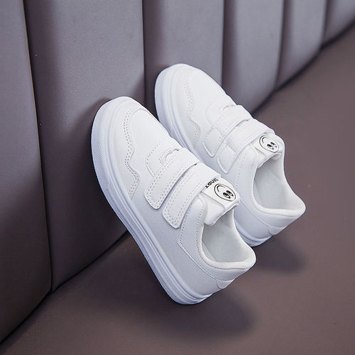 Children's white canvas shoes, baby shoes, new spring and autumn board shoes for girls and boys, sports shoes for primary school students, running shoes