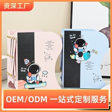 工厂定制伸缩书立可爱卡通金属学习阅读桌上收纳书立架书挡