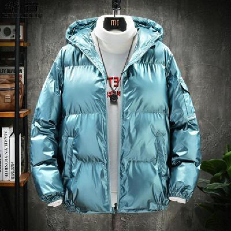 Al por mayor en el extranjero comercio electrónico AliExpress plumón chaqueta de algodón chaqueta de invierno hombre chaqueta de algodón recubierto brillante tamaño grande