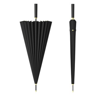 24 Bone Umbrella Long Handle Straight Sole Umbrella Large Double Size Business Color Logo Oversized Long Handle Umbrella