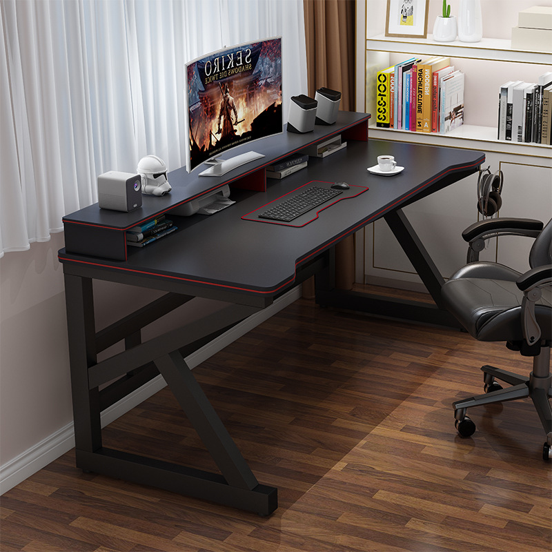 Computer Desk Desktop Home E-Sports Table Simple Modern Desk with Bookshelf Bedroom Office Desk Student Writing Desk