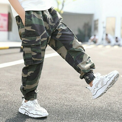 Children's Pants Spring and Autumn Season New Camouflage Trousers for Young Boys and Toddlers, Boys Sports and Casual Pants, Children's Clothing