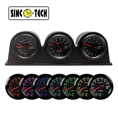 Sincotech 52Mm12V Car Modification Instrument 516 Triple Meter Obdii (automobile instrument)
