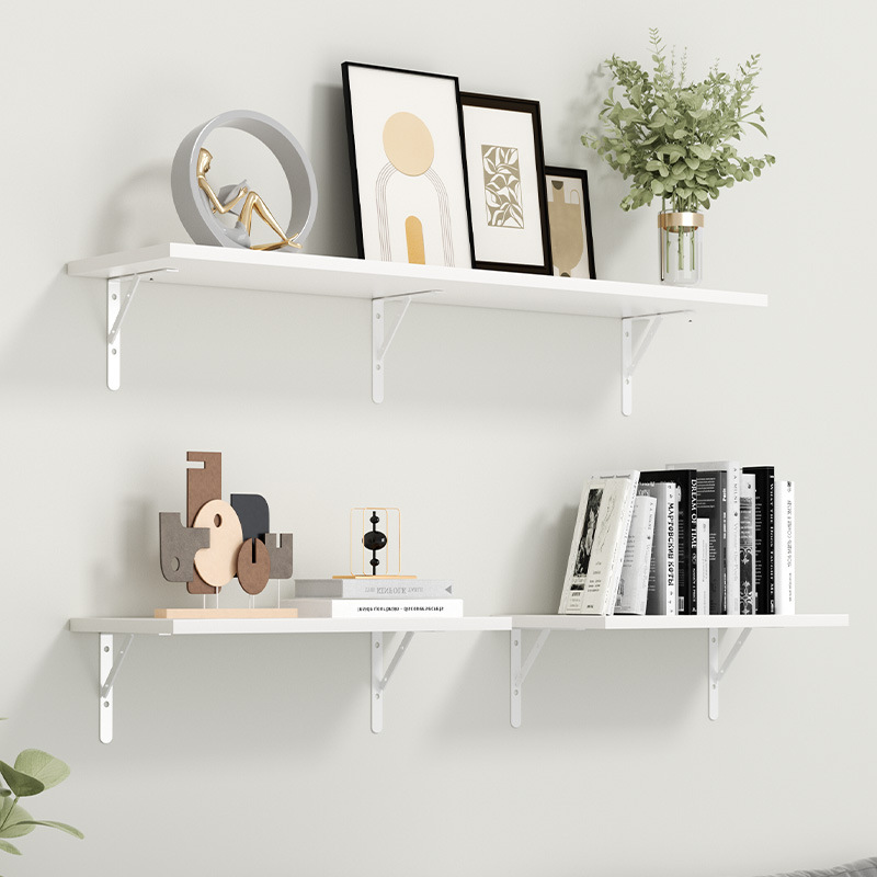 Estante de pared estante de pared librería de pared tipo pared sin perforación estante de palabra tablero de madera soporte fijo tablero laminado de pared superior