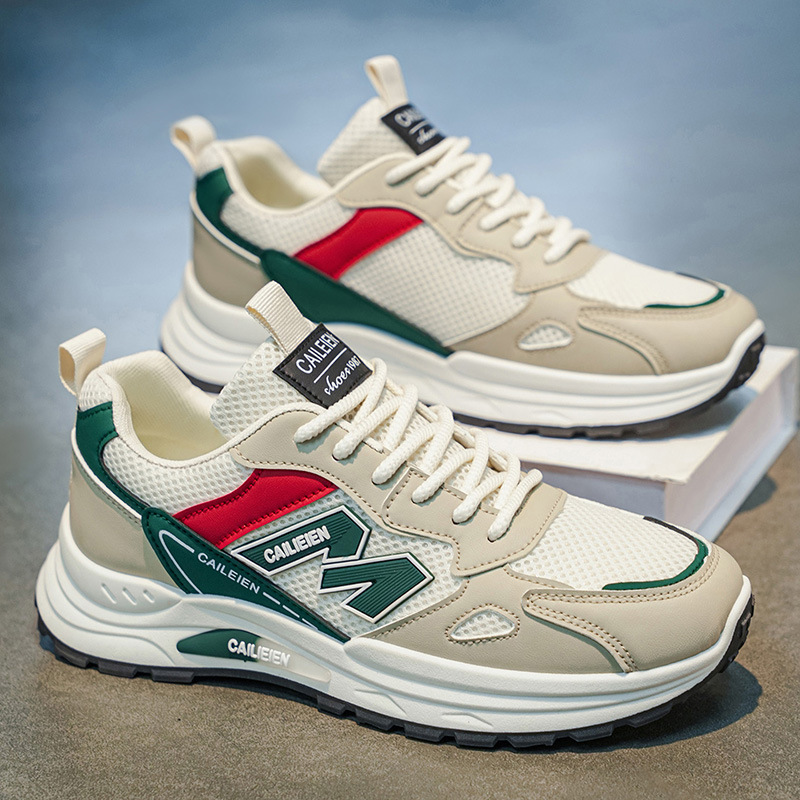 Zapatos de hombre de verano nuevos zapatos respirables de malla tendencia versátil con suela suave antideslizante desgaste zapatos deportivos casuales para correr