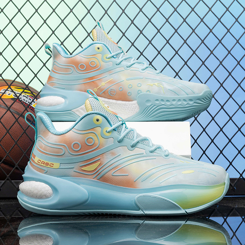 2024 verano nuevo suela gruesa resistente al desgaste zapatos de baloncesto casuales zapatos deportivos de baloncesto para hombres