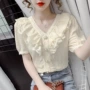 v领夏季新款气质衬衫