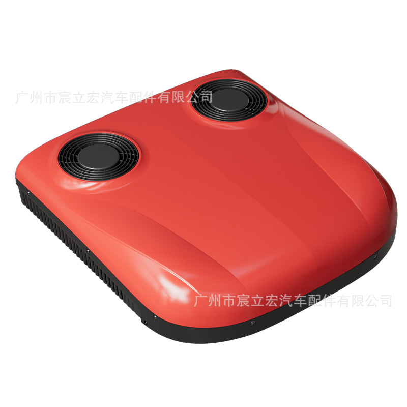 Fuente fábrica de estacionamiento aire acondicionado doble ventilador 24V motor sin escobillas compresor de doble rotor remoto 4G camión aire acondicionado
