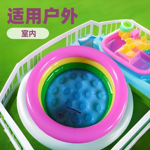 Children's Household Inflatable Swimming Pool 3 Color Ring Integrated Indoor and Outdoor Bathtub Tub Portable Folding Ocean Ball Pool