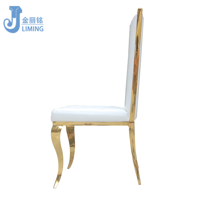 Silla de comedor de restaurante de acero inoxidable al por mayor sala de estar hogar cuadrado trasero Silla de comedor de acero inoxidable Banquete de hotel SILLA DE ACERO INOXIDABLE