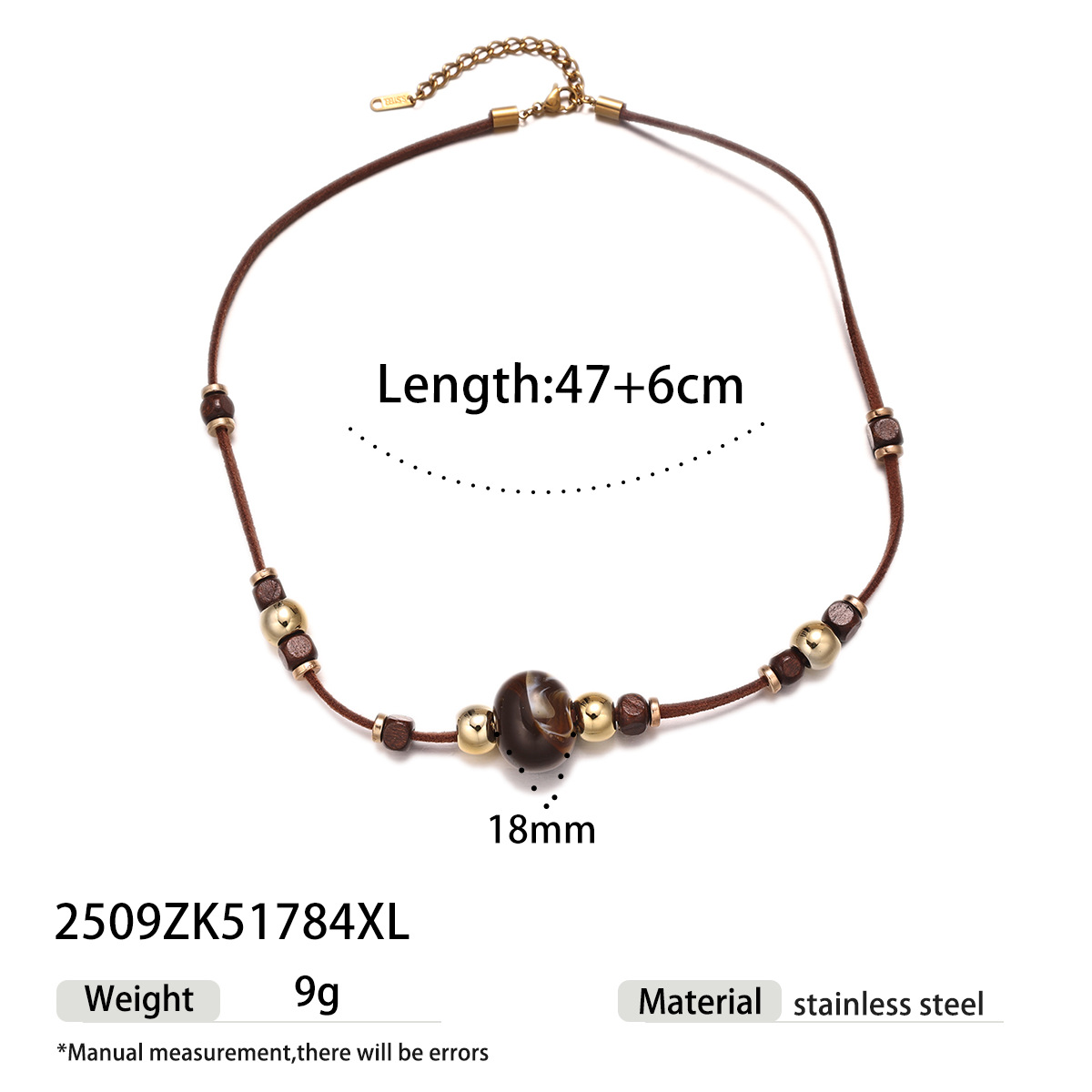 Alta Europa y los Estados Unidos acrílico acero inoxidable otoño invierno largo collar de mujeres lujo ligero versátil no desvanecerse venta caliente transfronteriza image 8