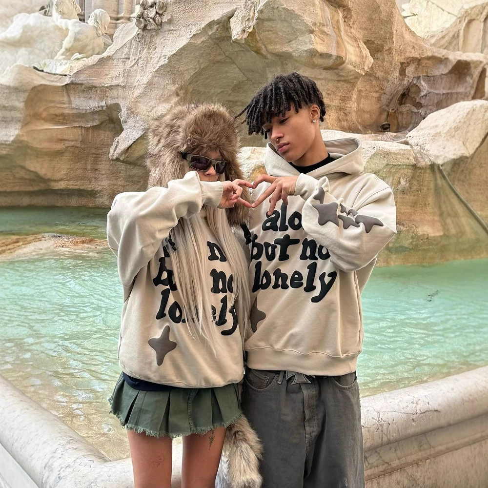 Трансграничная внешняя торговля broken planet прилив буквенно-пенистая толстовка с капюшоном