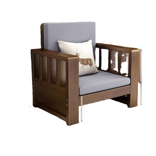 Living room furniture economical new sofa combination chaise sofa Chinese style modern small apartment solid wood