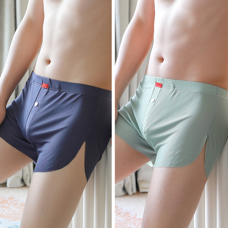 Pantalones interiores de hombre de alta calidad, ropa de hombre de cuatro esquinas, pantalones de hielo de hombre, pantalones cortos de hielo de hombre