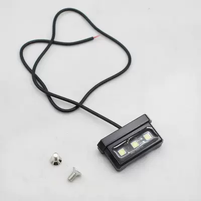 Little monkey electric motorcycle license plate lamp waterproof aluminum alloy small tail light fender rear light small ninja aircraft license plate frame lamp (Nömrə qabı) - sign-stand-light-black