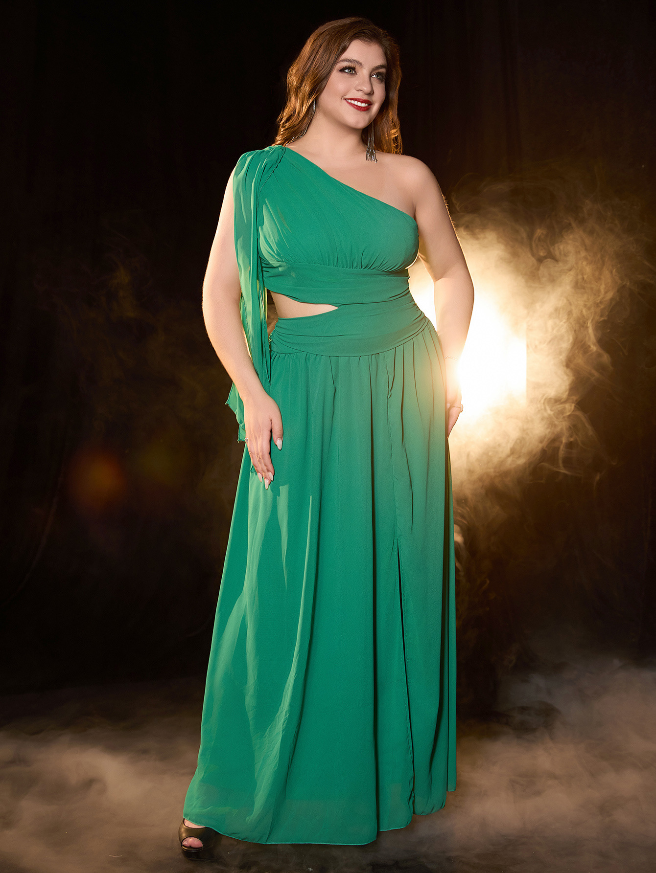 Ropa de mujer de talla grande Vestido largo sexy transfronterizo europeo y americano Vestido de noche sin tirantes del banquete de Amazon image 1