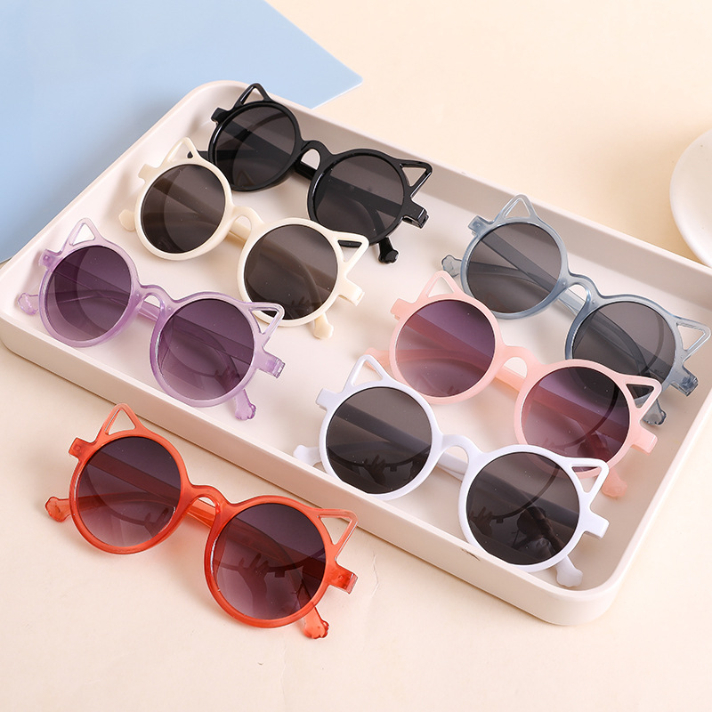 2022 New Children's Sunglasses Fashion Cat Ears Sunglasses New Sunglasses for 1-8 Year Old Children Sunglasses Wholesale