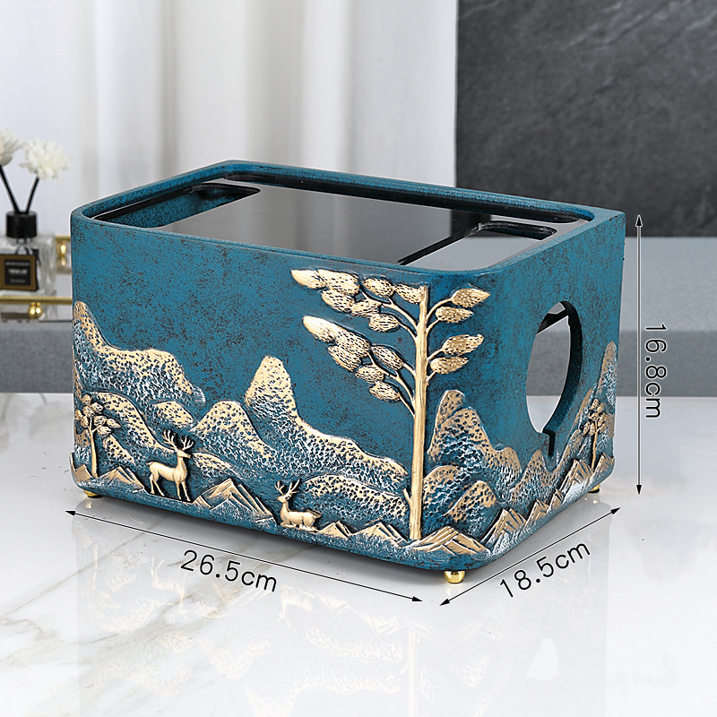 Blue trumpet pine deer double layer