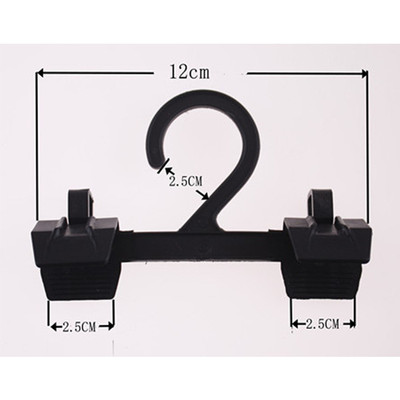 批发黑色12.5CM 塑料童装裤夹裤架|ru