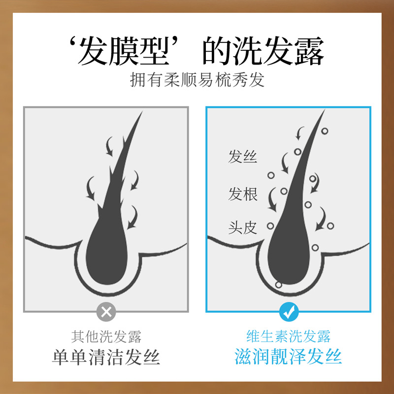 Imagen belleza vitamina champú limpieza aceite suciedad pelo liso viaje portátil pieza pelo máscara champú image 5