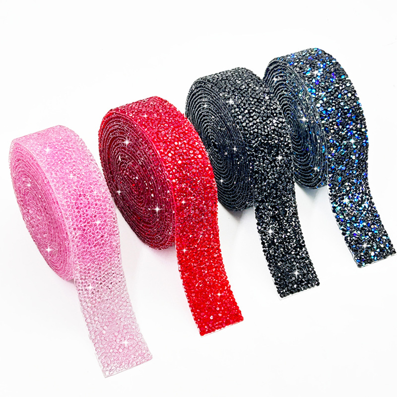 Parche de resina de diamante de agua tira de perforación autoadhesiva diy accesorios de joyería de diamante de agua tira de perforación doméstica accesorios de ropa taladro caliente