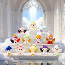 跨境新款十二星座天使萌粒潮玩公仔盲盒配件办公室桌面小摆件批发