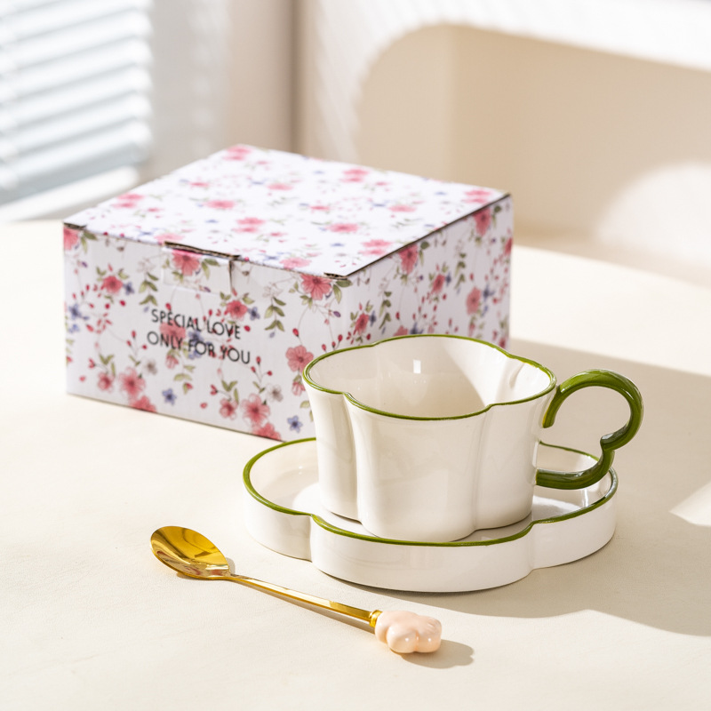 Tazas de café de alta calidad, tazas de té de la tarde de alta calidad, caja de regalo, regalo de boda, regalo de mano