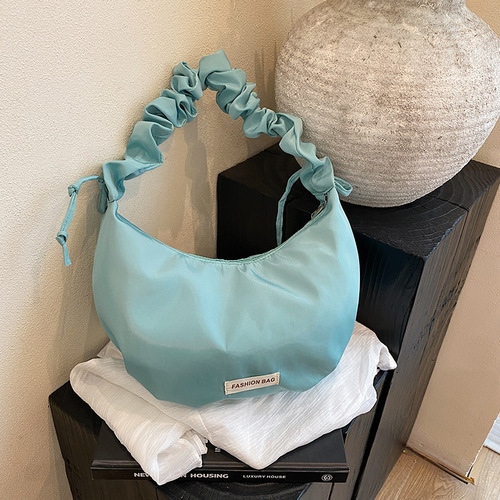 Minimalist Cloud Pattern Bag 2025 Versatile Large Capacity Underarm Niche Shoulder Crossbody Bag Fashion Pleated