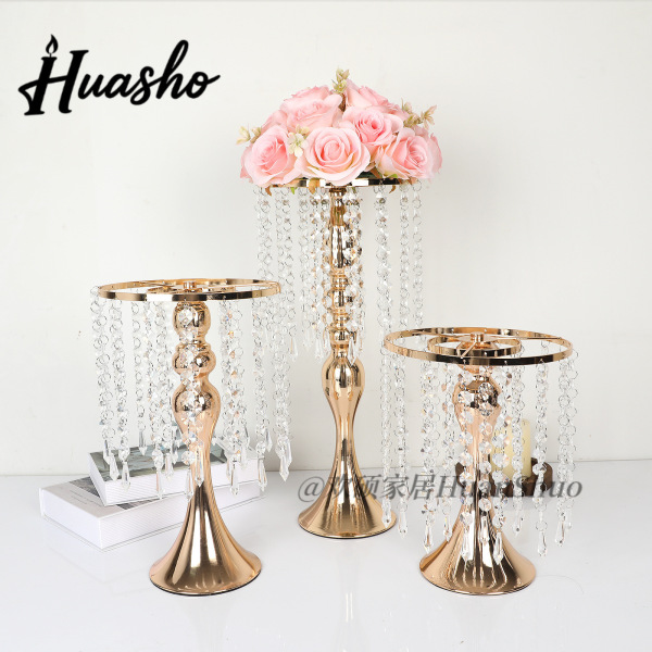 Cross -border electroplating metal flower stand Outdoor wedding…