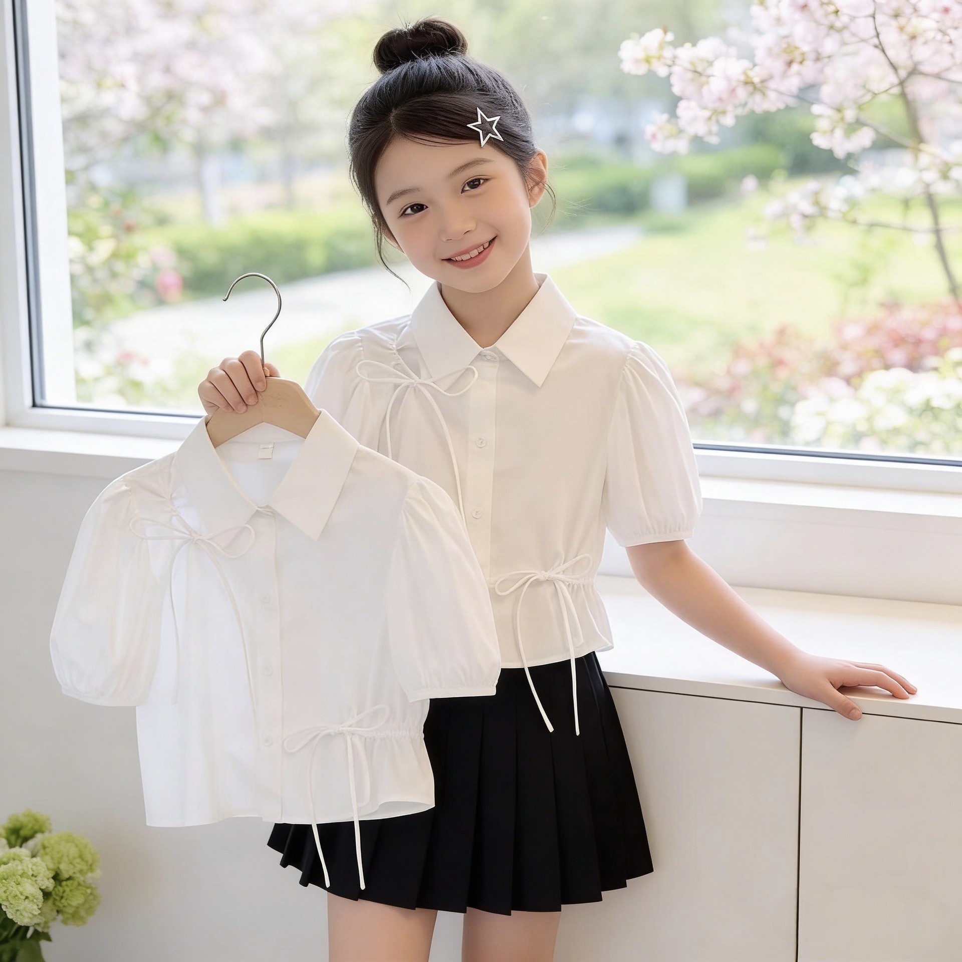 Short children's universal Japanese shirt