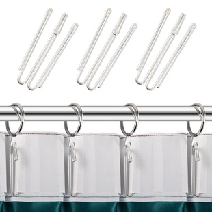 Curtain Hook Four-prong Hook Metal Galvanized 20-200 a Pack of Curtain Hook Curtain Cloth with Hook Curtain Accessories