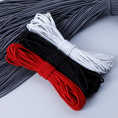 Children's jumping rubber band 2.5mm elastic rope round color elastic band durable beef tendon hair rope stretch elastic rope