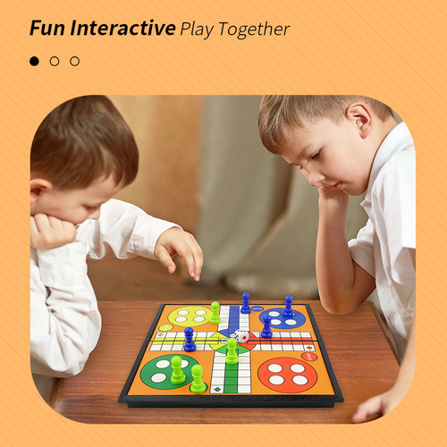 Non-magnetic folding chess board, international flying chess, snakes and ladders, checkers, educational tabletop games, chess toys, cross-border