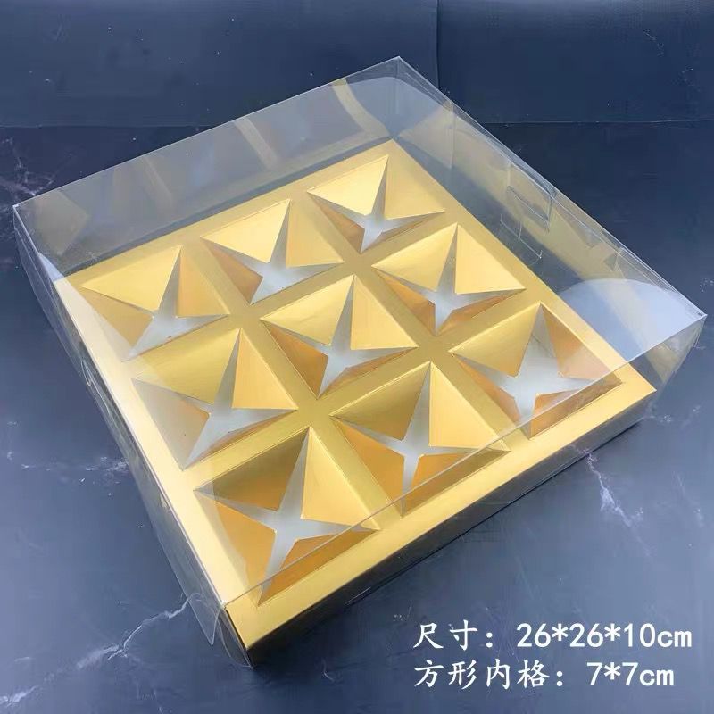 Caja de embalaje de pastel de luna transparente, 4 cápsulas, 6 cápsulas, caja de regalo, bolsa de regalo, caja de embalaje de huevo a medida, piel de hielo, luna