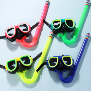 Foreign trade in stock Children's diving goggles breathing tube suit swimming large frame snorkeling equipment HD diving goggles