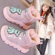 ����2025�¿�Ůͯ����ѩ��ѥ��ͯ�������޼Ӻ����ЬŮ�����׶�Ь