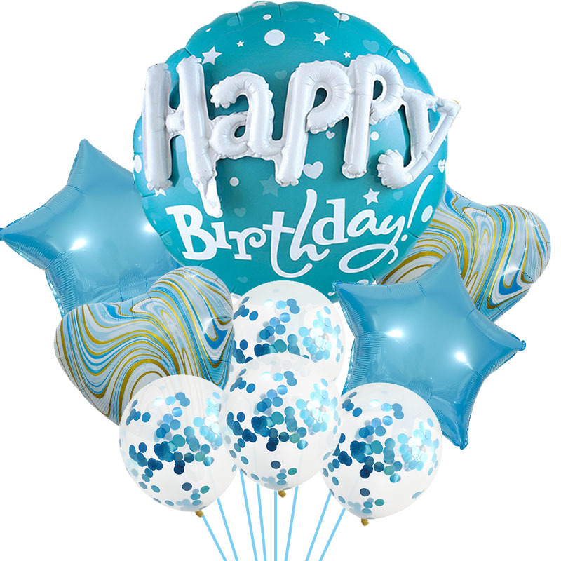 Aluminum Film Material Birthday Simple Style Classic Style Letter Aluminum Film Birthday Balloons