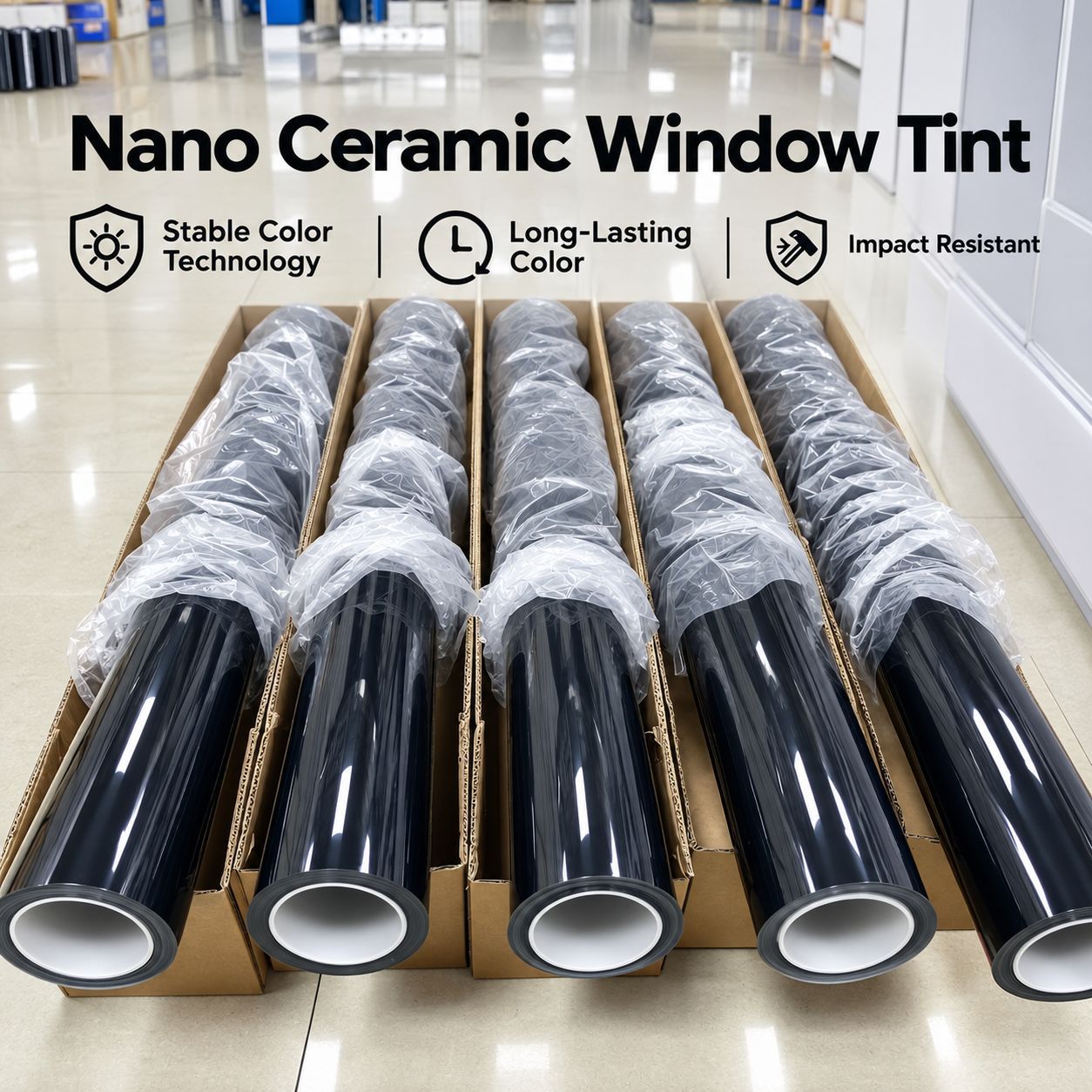 High IR Rejection Nano Ceramic Window Tint Film Wholesale for Car Window