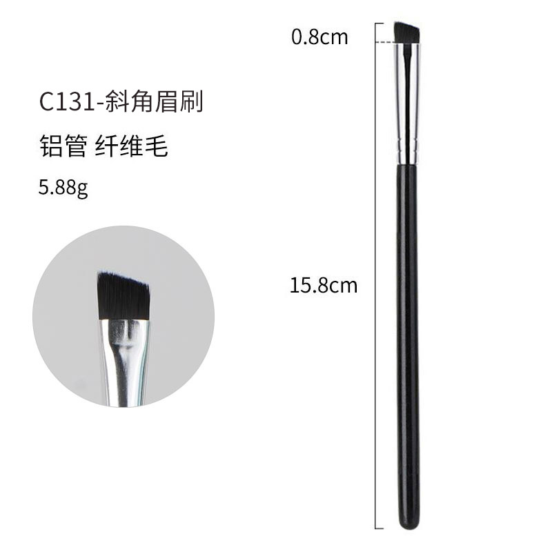 40 sets de cepillo de maquillaje negro y plateado cepillo de sombra de ojos de alta calidad cepillo de concelador cepillo de base cepillo de herramientas de maquillaje conjunto completo