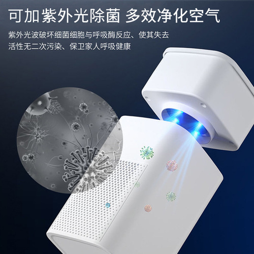 New USB Portable Air Purifier, Office Desk Vacuum Cleaner, Car Air Filter, Formaldehyde Home Purifier