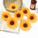 Simulation sunflower head sunflower chrysanthemum diy headdress dance costume props silk flower straw hat schoolbag decorative flower