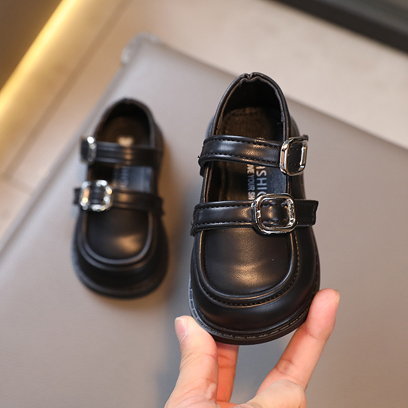 2024 Spring New Girl's Single Korean Edition Fashion Versatile Children's Leather Princess Trendy Casual Shoes_voghion.com