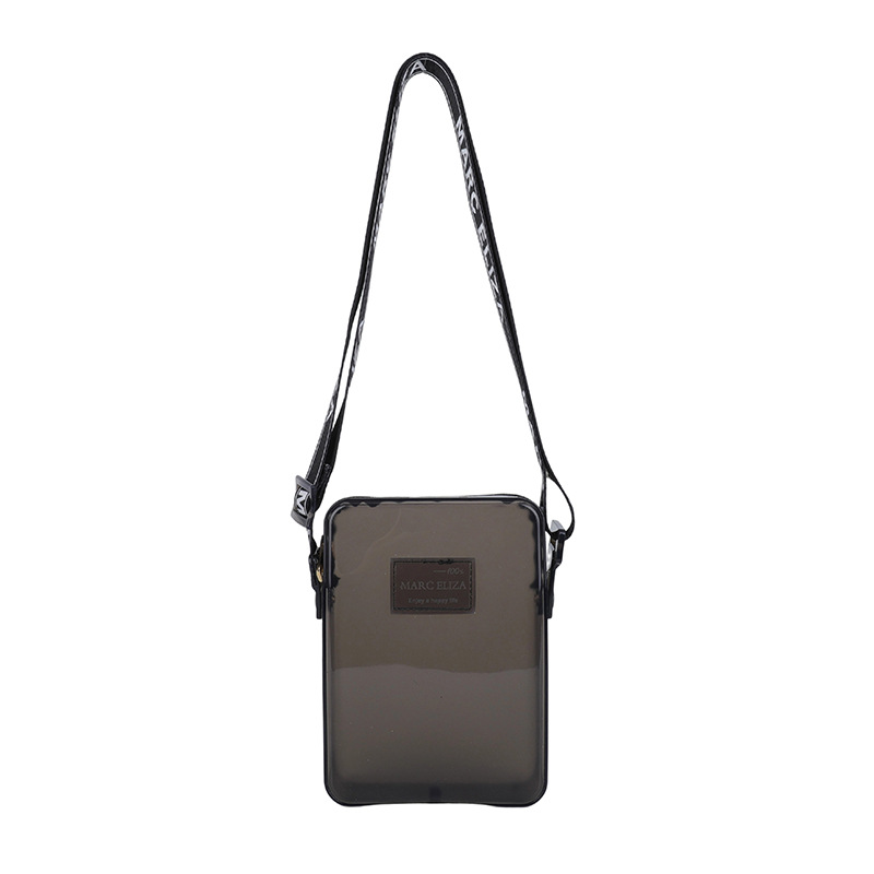Bolso de teléfono móvil vertical de PVC transparente de alto valor para mujer 2025 nueva tendencia fuera de moda casual bolso de mensajero de un solo hombro