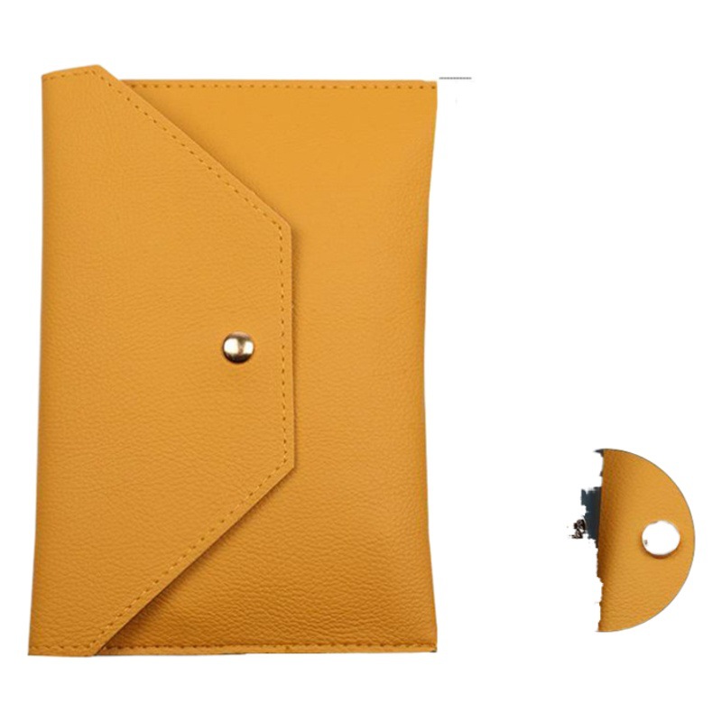 Factory Direct Supply Ready-Made Makeup Brush Bag Pu Portable Sling Bag Envelope Cosmetics Bag Snap Cosmetic Bag Simple