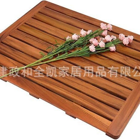 (60.96 *45.72 Teak Bath Mat, Bathroom Shower Mat, Large for Spa Home or Outdoor