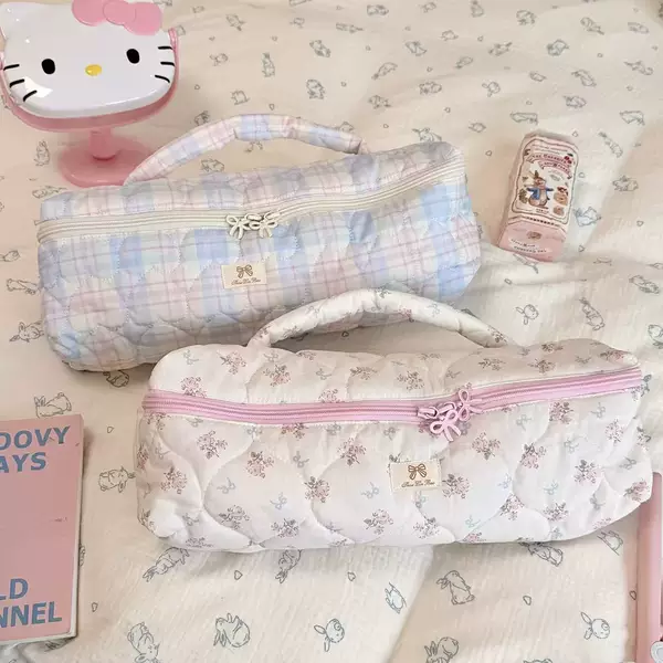 Cute Floral Quilted Curling Iron Storage Bag, Dyson Portable Hair Dryer Bag, Hair Straightener Storage