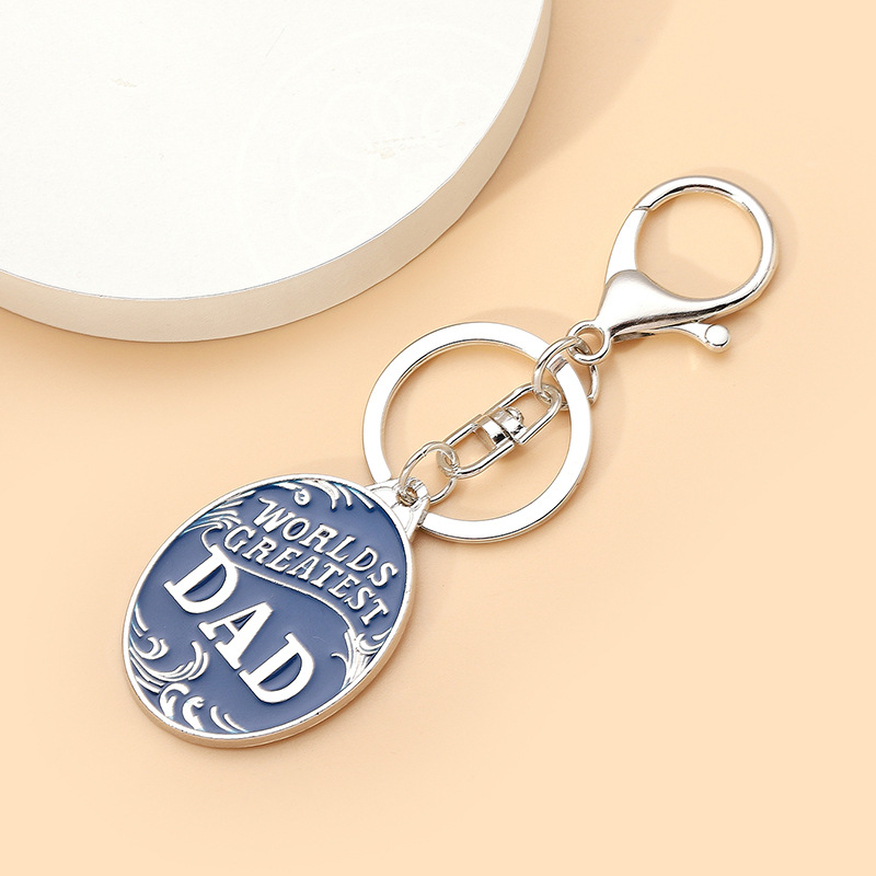 1 Piece Quantity 1 Piece Letter Keychain Alloy Mother'S Day Father'S Day Men's Romantic Keychain