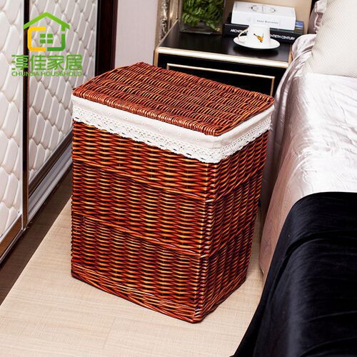 Dirty clothes basket storage basket rattan dirty clothes basket rattan dirty clothes Chunjia home toys wicker basket independent station