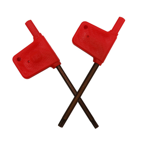 CNC tool accessories, red flag type plum blossom wrench, high strength torsion force, T type wrench, plum blossom screw removal